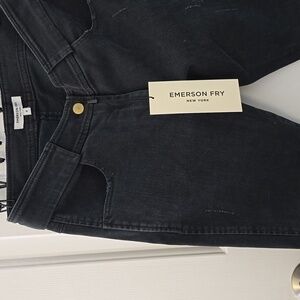 Emerson Fry Distressed Vintage-Black Jeans (size 4)